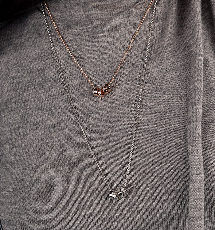 Apm Monaco Collier Ajustable Morse Code LOVE