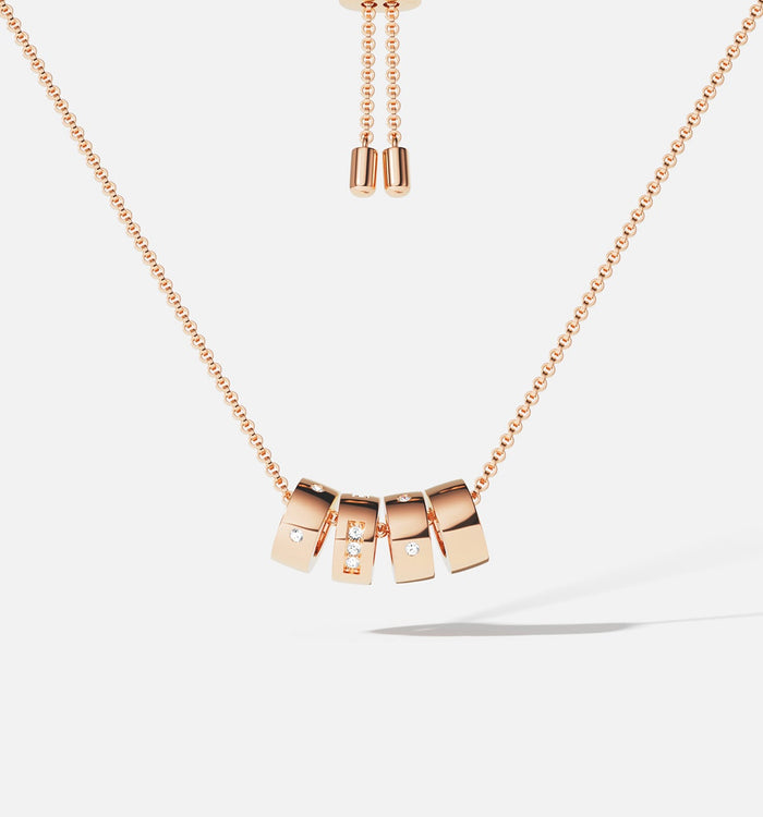 apm monaco Collier Ajustable Morse Code LOVE