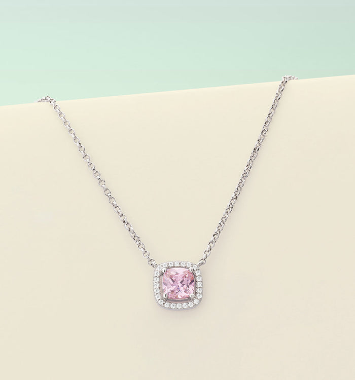 Apm Monaco Collier Ajustable Pavé Rose