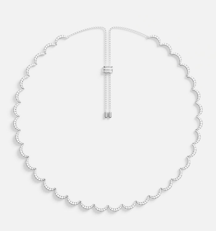 apm monaco Collier Ajustable Wavy Argent
