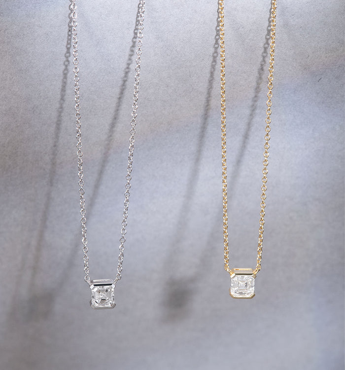 Apm Monaco Collier Diamant Asscher (0.35ct)