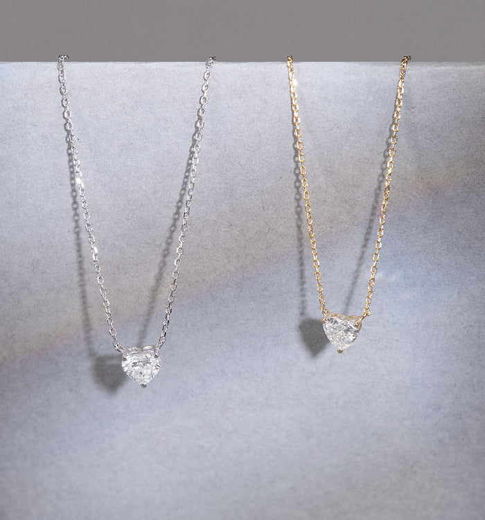 Apm Monaco Collier Diamant Solitaire Cœur (0.34ct)