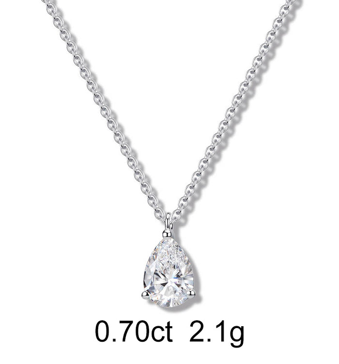 Apm Monaco Collier Diamant Solitaire Poire (0.70ct)