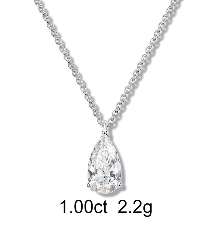 Apm Monaco Collier Diamant Solitaire Poire (1ct)