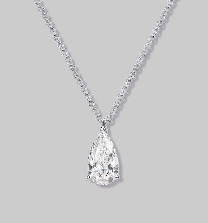 apm monaco Collier Diamant Solitaire Poire (1ct)