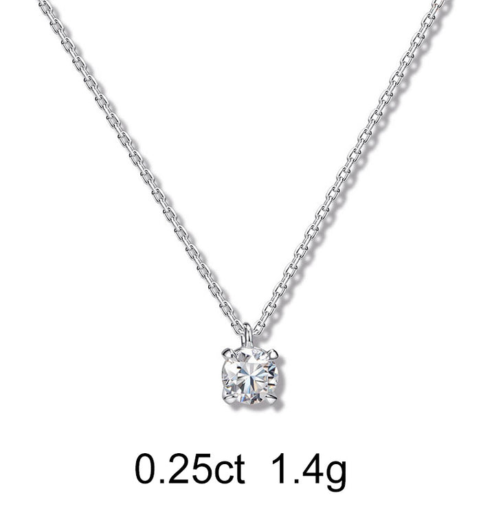Apm Monaco Collier Diamant Solitaire Rond (0.25ct)