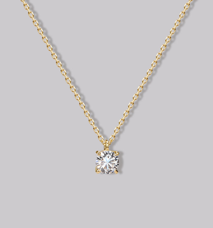 apm monaco Collier Diamant Solitaire Rond (0.25ct)