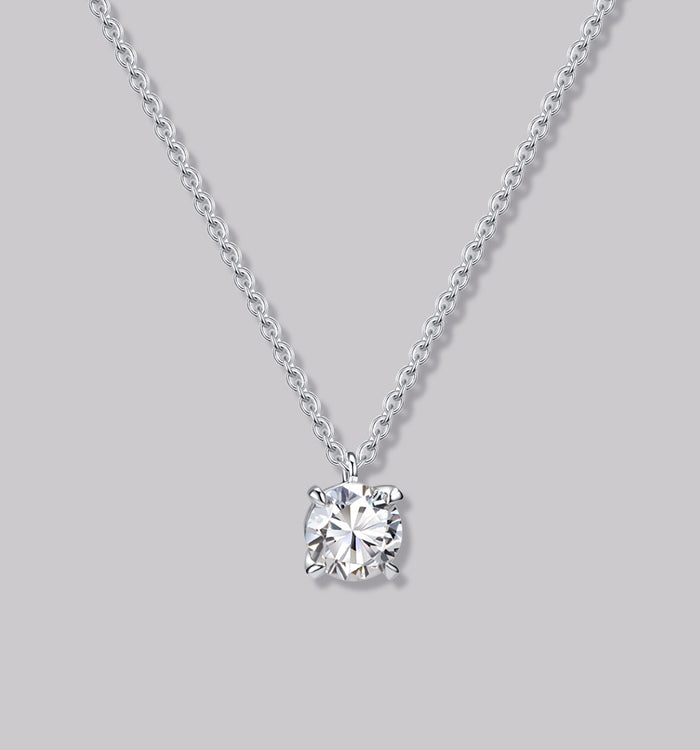 apm monaco Collier Diamant Solitaire Rond (0.50ct)