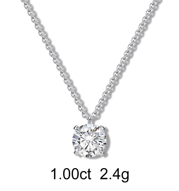 Apm Monaco Collier Diamant Solitaire Rond (1ct)