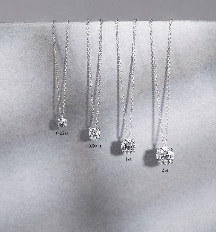 Apm Monaco Collier Diamant Solitaire Rond (1ct)