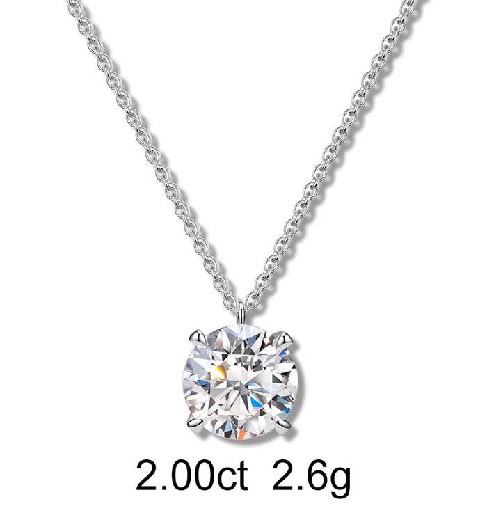 Apm Monaco Collier Diamant Solitaire Rond (2ct)