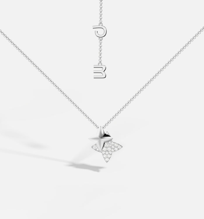 apm monaco Collier Météorites Ajustable Argent