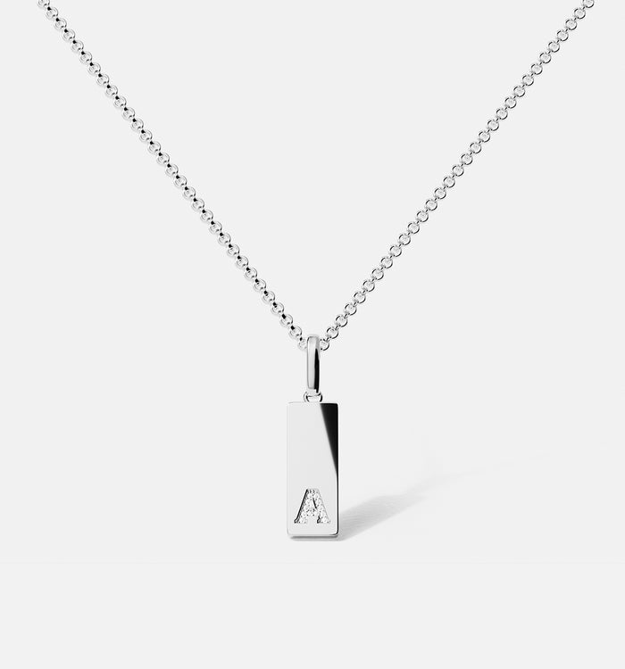 apm monaco Collier Plaque Alphabet