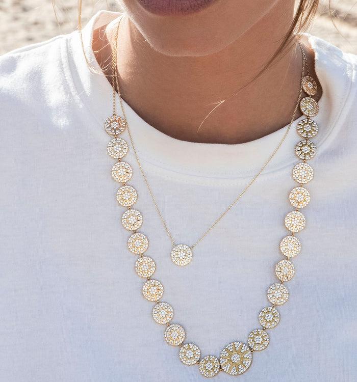 Apm Monaco Collier Soleil Plaqué Or 18 Carats