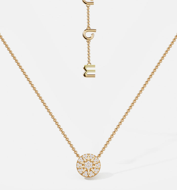 apm monaco Collier Soleil plaqué or 18 carats