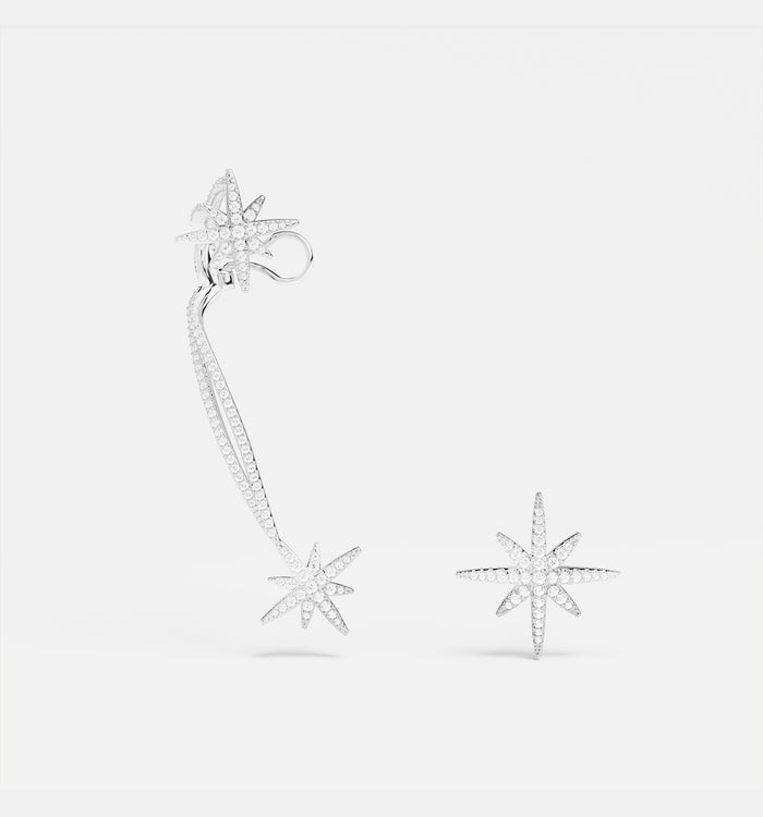 apm monaco Ear Cuff Asymmetric Double Météorites