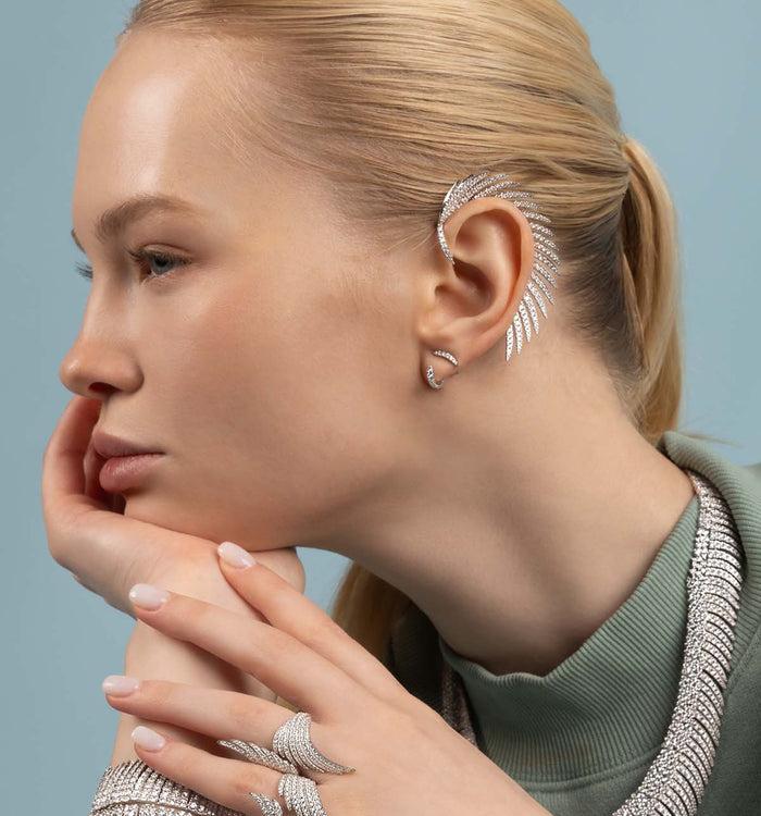 Apm Monaco Ear Cuff Et Clous D'Oreilles Palmier