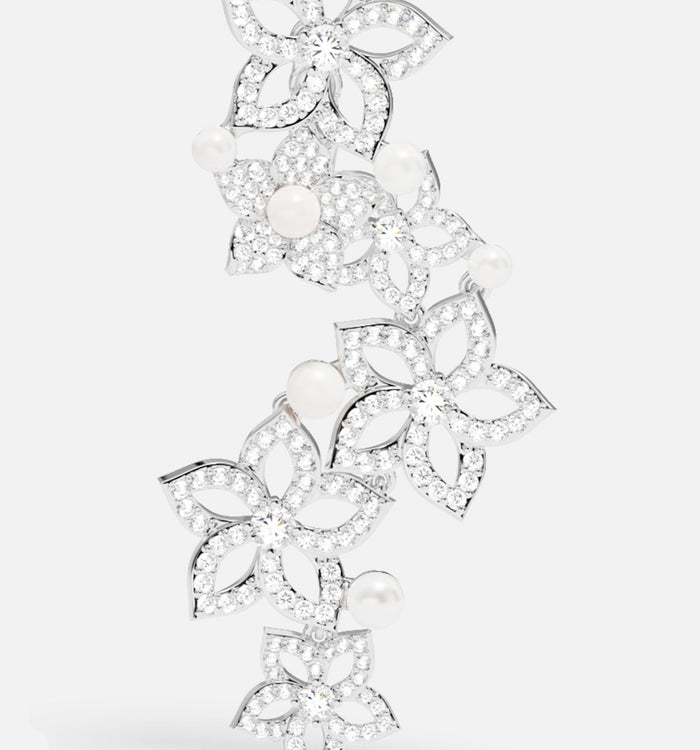 Apm Monaco Ear Jacket Fleur Avec Perles