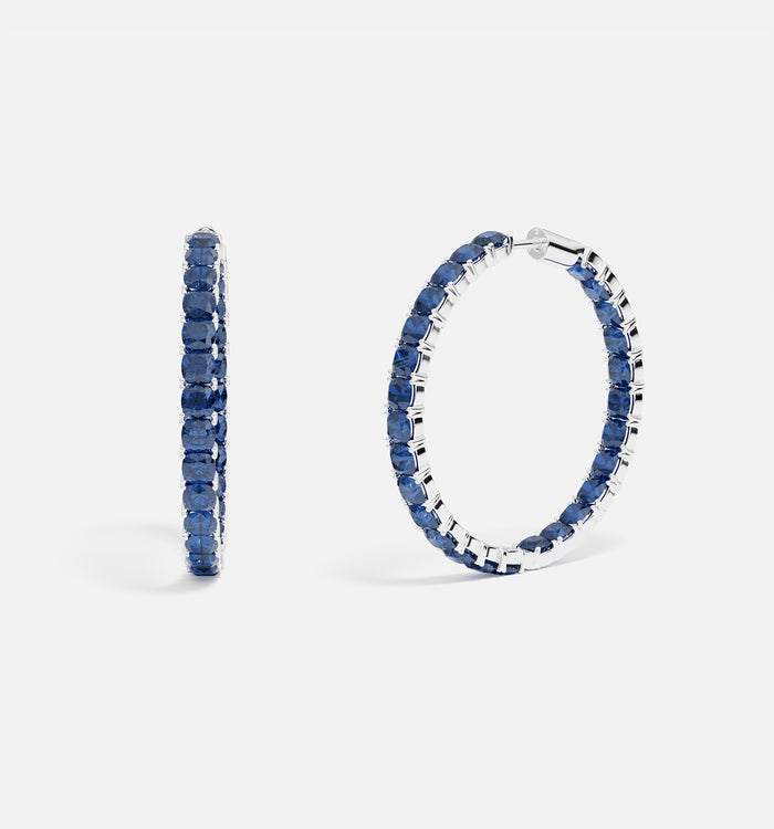 apm monaco Grandes Créoles Éclat Bleu