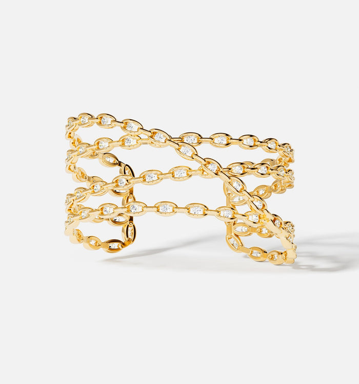 apm monaco Jonc Chaîne Pavé