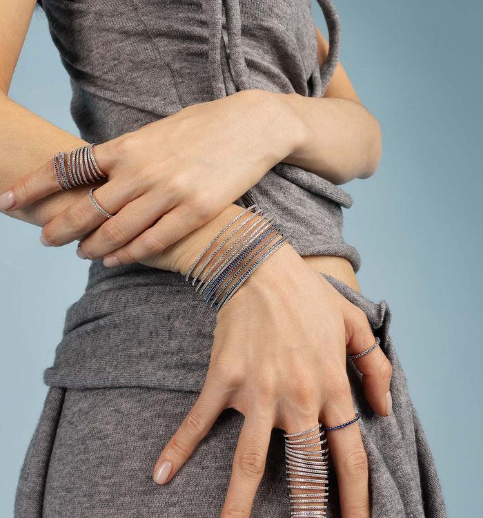 Apm Monaco Jonc Pavé Linéaire Aqua