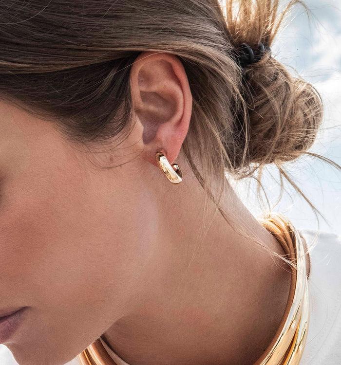 Apm Monaco Petites Créoles Bold Argent Pur 999