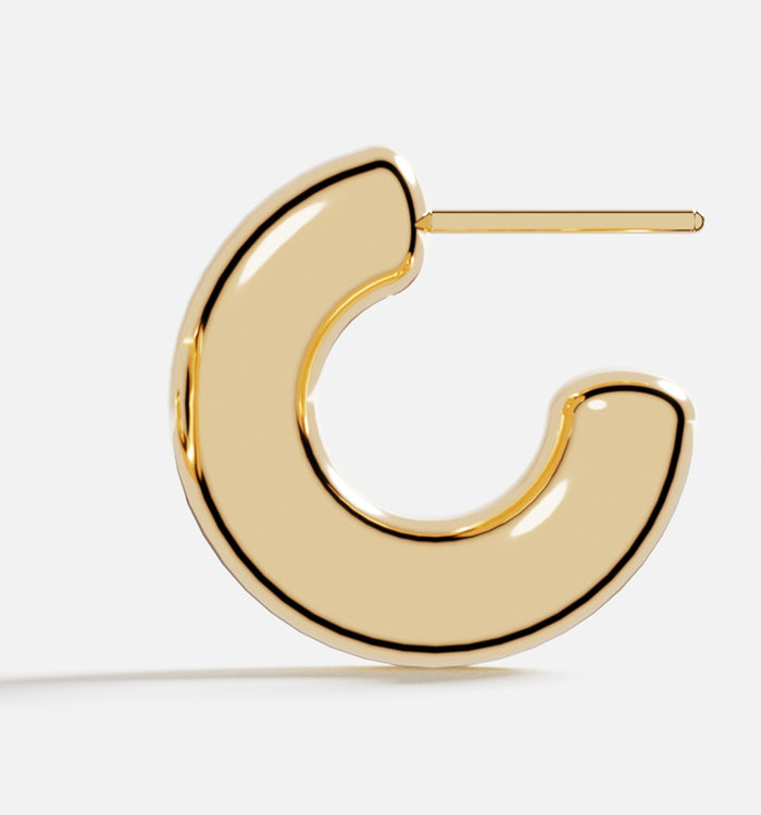 Apm Monaco Petites Créoles Bold Argent Pur 999