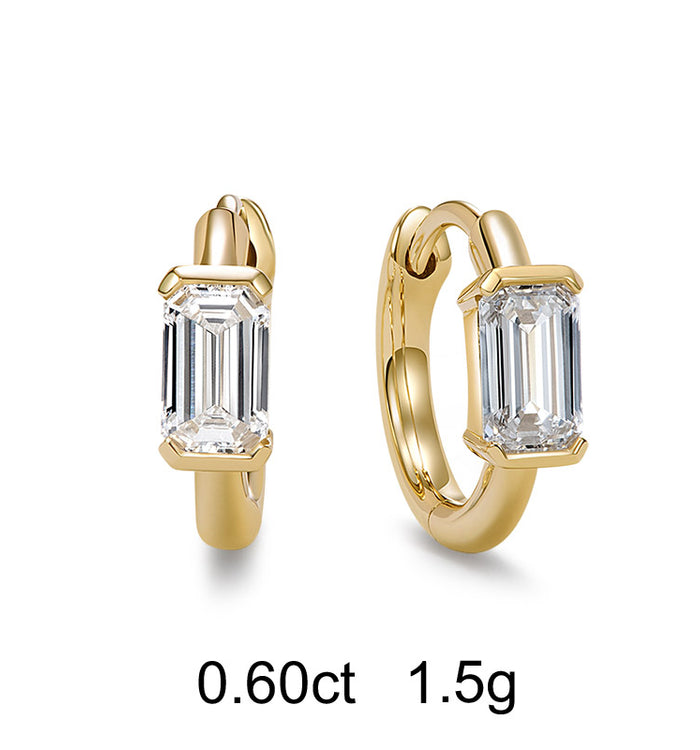 Apm Monaco Petites Créoles Diamant Émeraude (0.60ct)