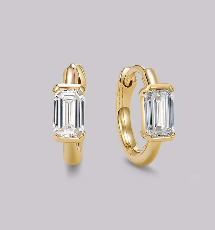 apm monaco Petites Créoles Diamant Émeraude (0.60ct)