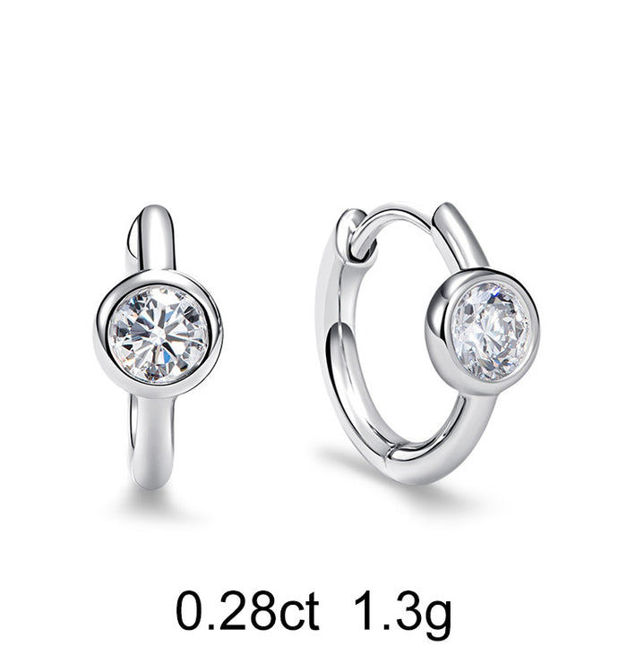 Apm Monaco Petites Créoles Diamant Rond (0.28ct)