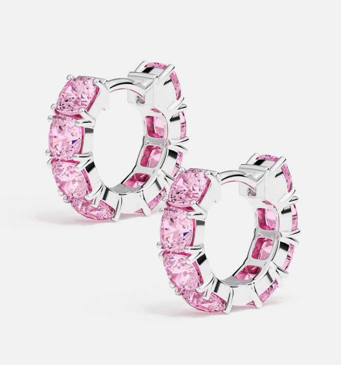 Apm Monaco Petites Créoles Éclat Rose