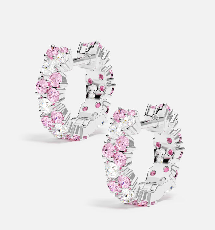 Apm Monaco Petites Créoles Goutte Rose