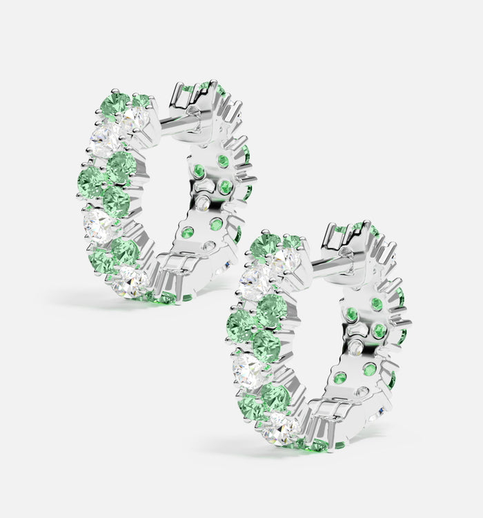 Apm Monaco Petites Créoles Goutte Vert Pastel