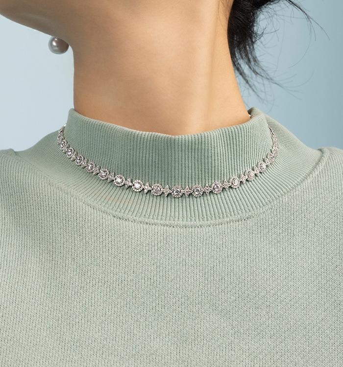 Apm Monaco Ras-de-cou Météorites & Cercles Pavé