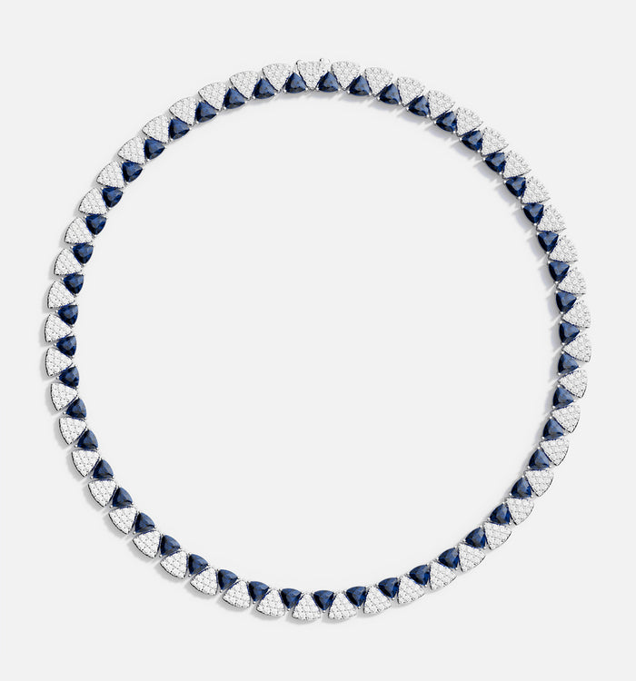 apm monaco Ras-de-cou Triangle Blanc et Bleu