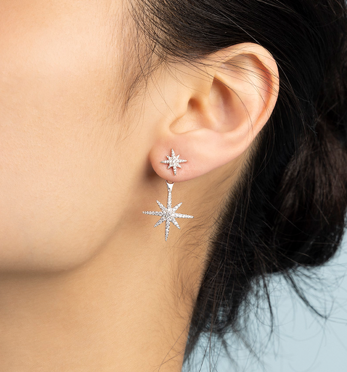 Apm Monaco Boucles D'Oreilles Asymétriques Météorites