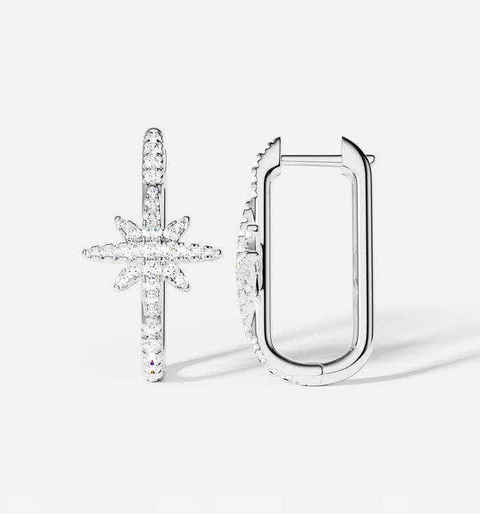 apm monaco Boucles d’Oreilles Météorites Rectangulaires