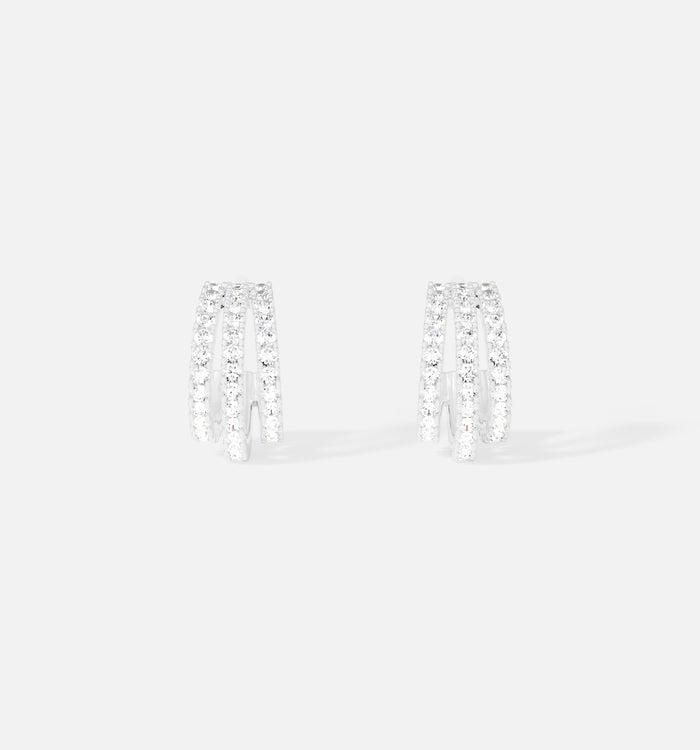 apm monaco Boucles d'Oreilles Triple Anneaux| APM Monaco