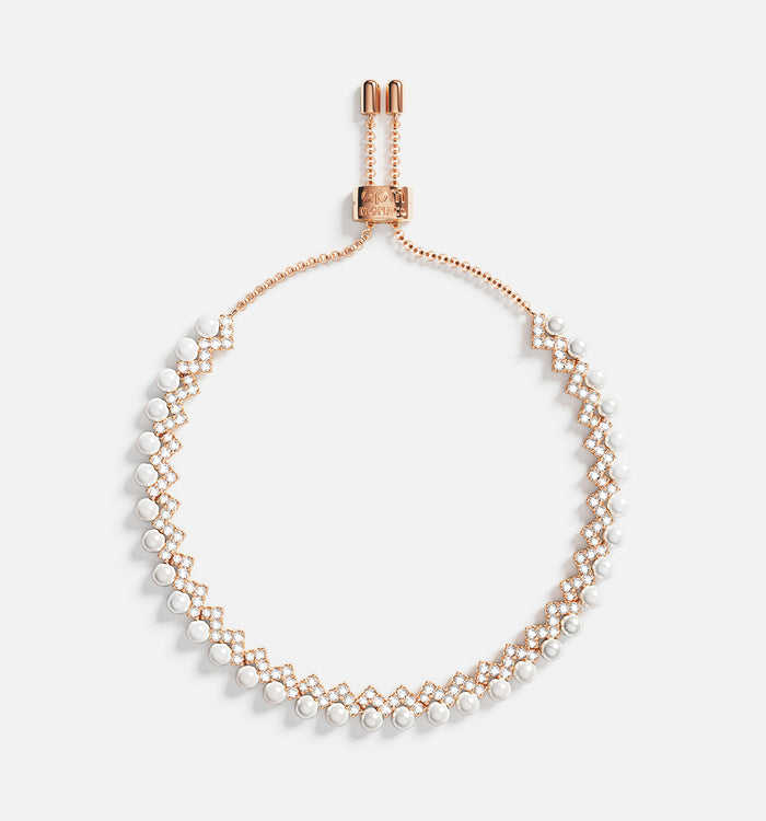 apm monaco Bracelet Ajustable Up and Down avec Perles