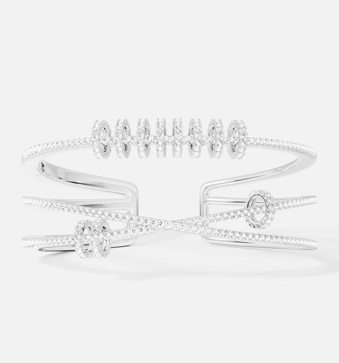 apm monaco Bracelet Jonc Triple avec Anneaux Coulissants