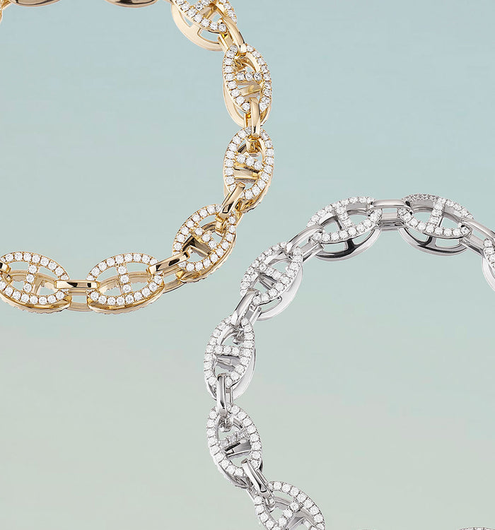 Apm Monaco Bracelet Maille Marine Plaqué Or 18 Carats