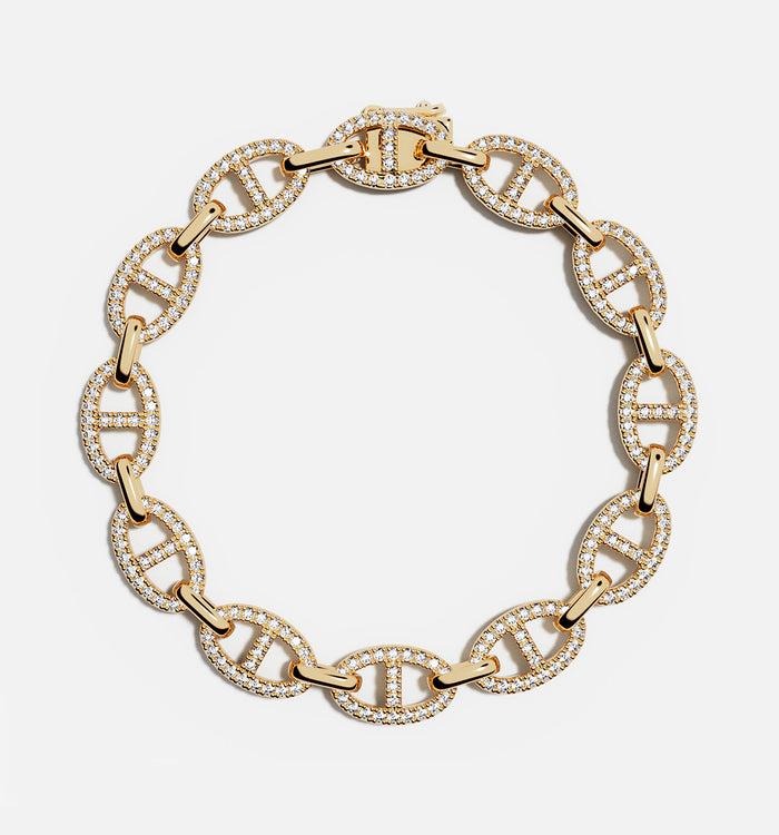 apm monaco Bracelet Maille Marine plaqué or 18 carats