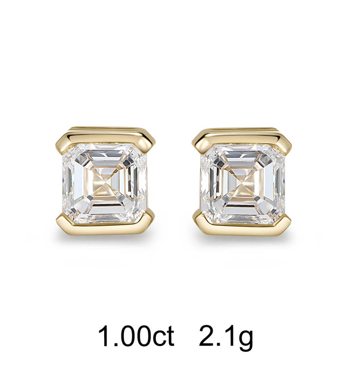 Apm Monaco Clous D'Oreilles Diamant Asscher (1ct)| APM Monaco