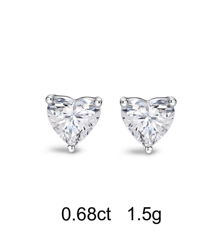 Apm Monaco Clous D'Oreilles Diamant Cœur (0.68ct) APM Monaco