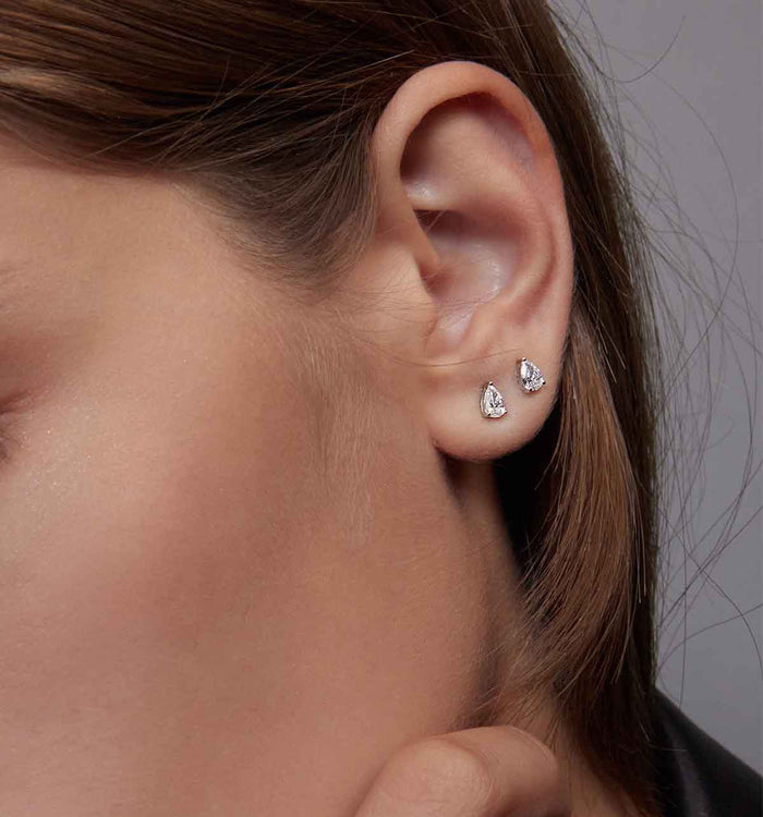 Apm Monaco Clous D'Oreilles Diamant Poire (0.50ct)| APM Monaco