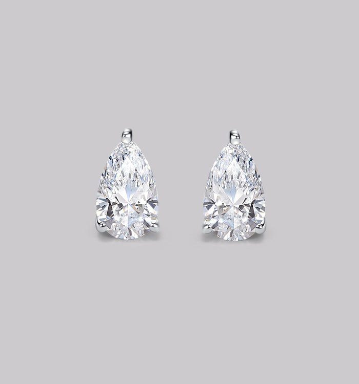 apm monaco Clous d'Oreilles Diamant Poire (0.50ct)| APM Monaco