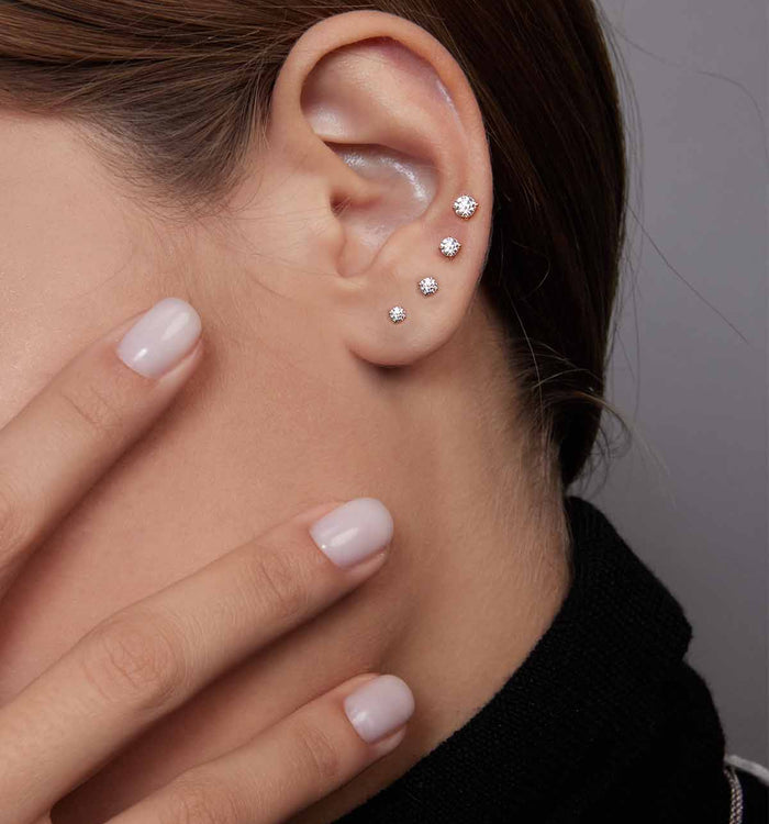 Apm Monaco Clous D'Oreilles Diamant Rond (0.20ct)| APM Monaco