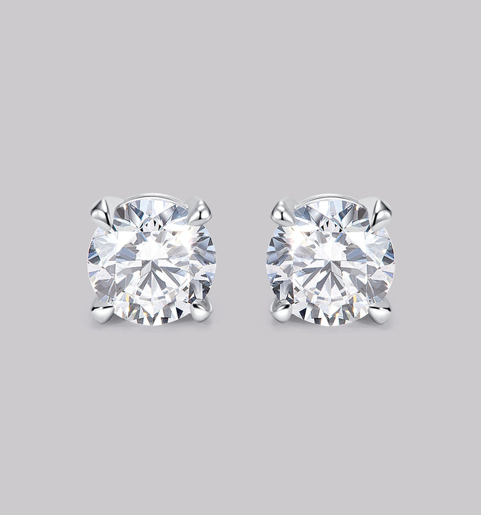 apm monaco Clous d'Oreilles Diamant Rond (1ct)| APM Monaco