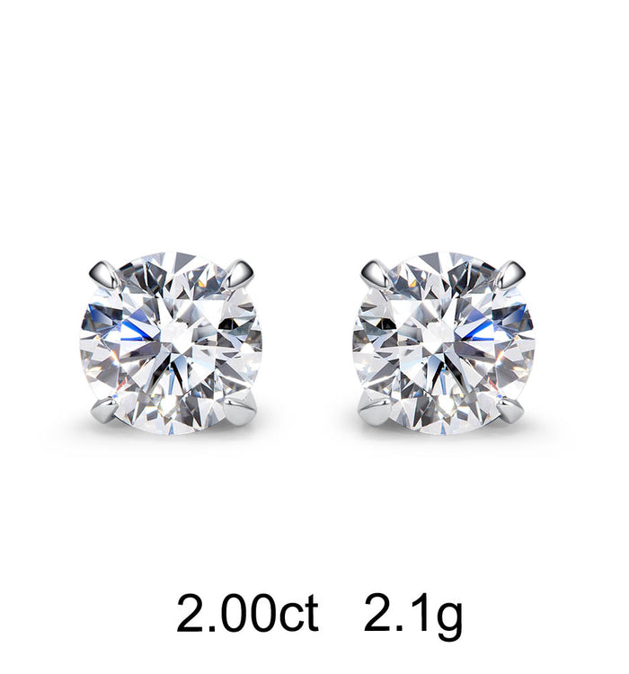 Apm Monaco Clous D'Oreilles Diamant Rond (2ct)| APM Monaco