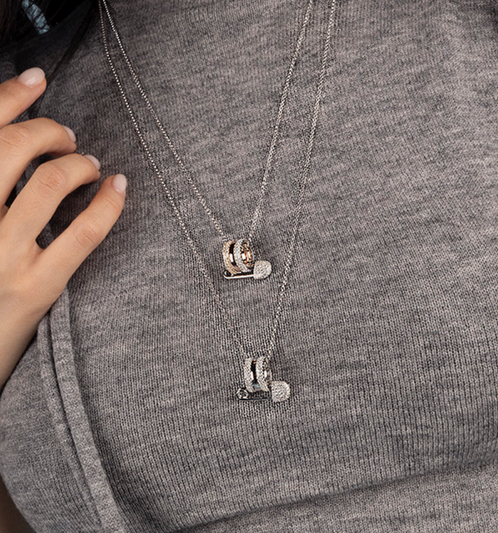 Apm Monaco Collier Ajustable Épingle à Nourrice Multicolore